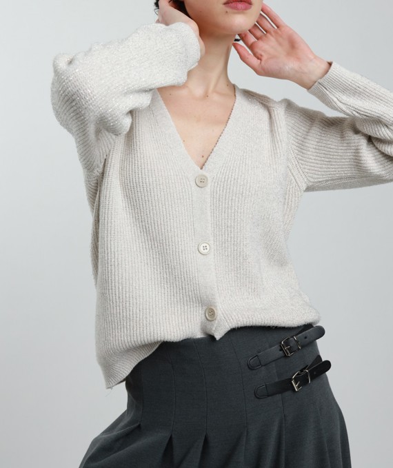 CARDIGAN LUREX