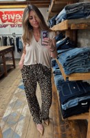 PANTALONE LINO GESSATO