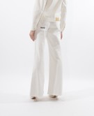 JEANS BIANCO A ZAMPA