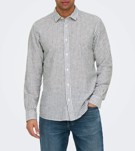 CAMICIA IN LINO A RIGHE