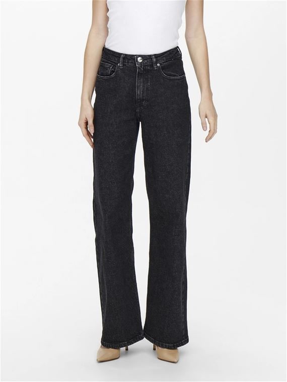 JEANS NERO WIDE