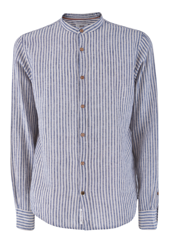 CAMICIA A RIGHE IN LINO